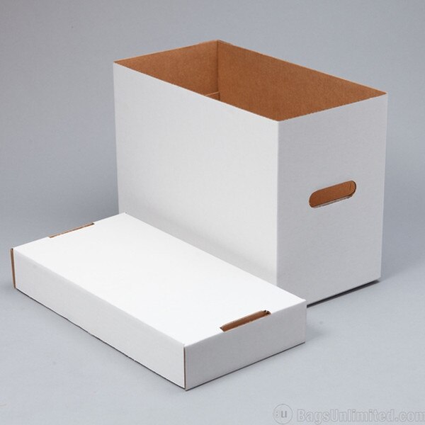 White Corrugated Compact Comic Stor